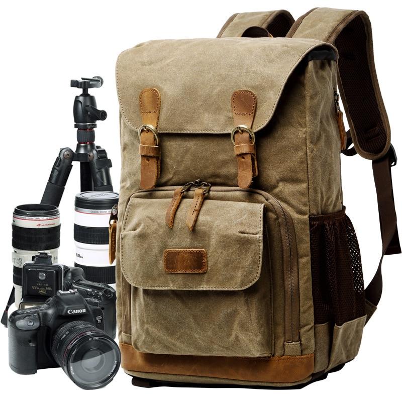 Baxter Waterproof Camera Backpack | Durable Batik Canvas, Stylish Design