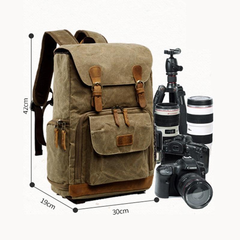 Baxter Waterproof Camera Backpack | Durable Batik Canvas, Stylish Design