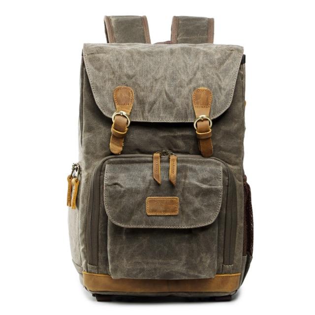 Baxter Waterproof Camera Backpack | Durable Batik Canvas, Stylish Design