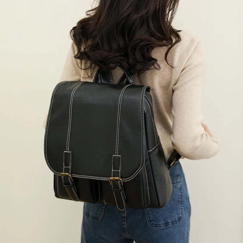 Bella Women's Backpack | Soft Faux Leather, Vintage Chic Design