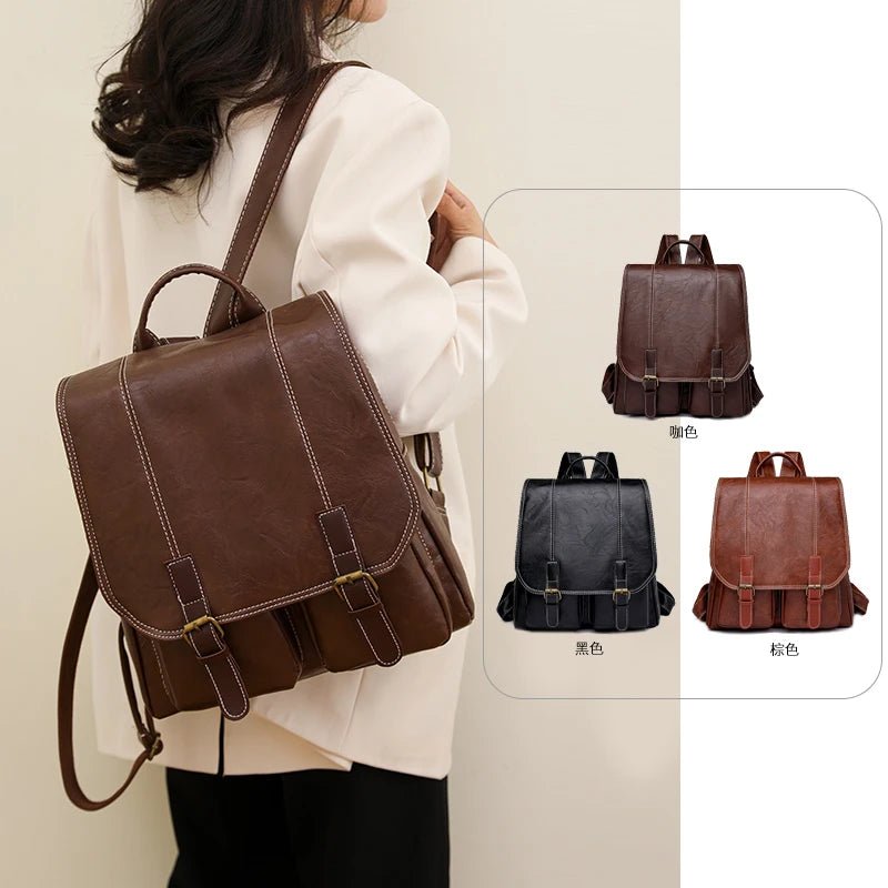 Bella Women's Backpack | Soft Faux Leather, Vintage Chic Design