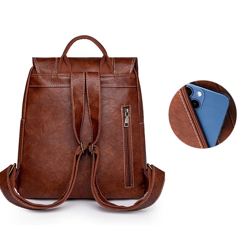 Bella Women's Backpack | Soft Faux Leather, Vintage Chic Design