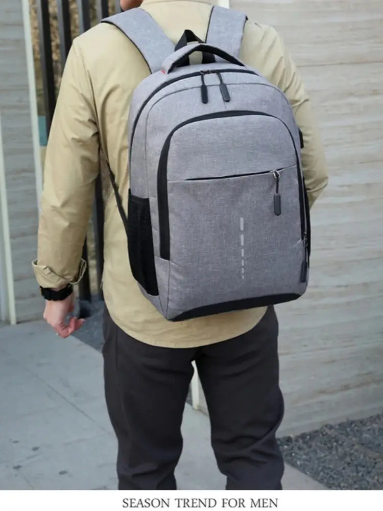 Cobalt Student Backpack | Spacious Design with USB Port, Durable Nylon