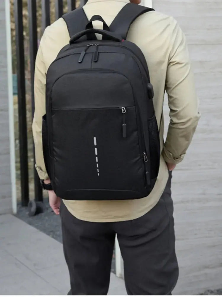 Cobalt Student Backpack | Spacious Design with USB Port, Durable Nylon