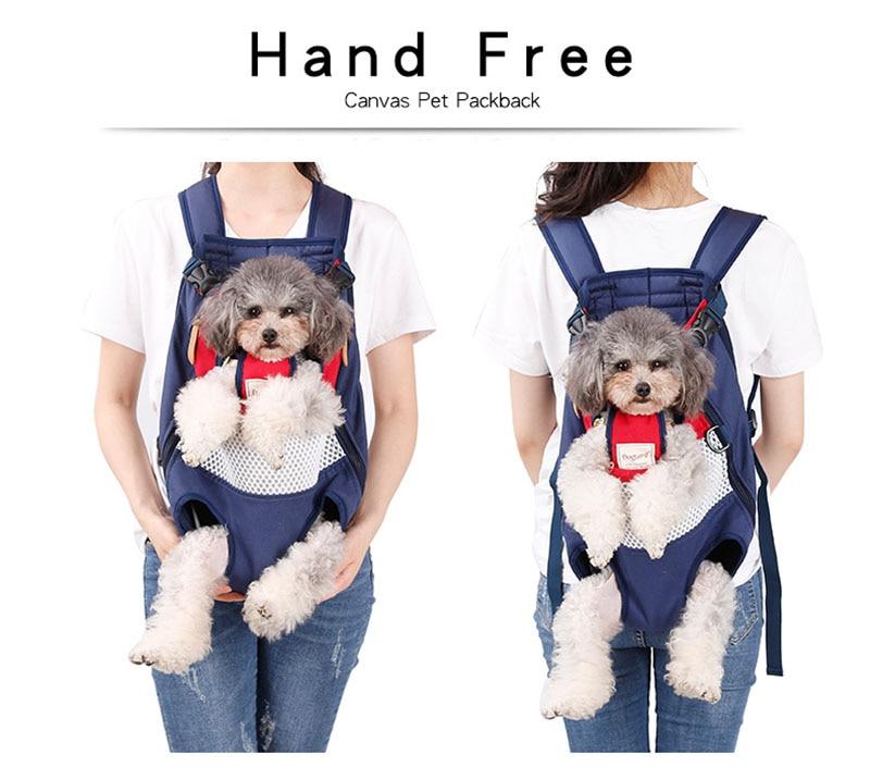 Comfortable Dog Carrier Backpack for Small to Medium Dogs – Travel Bag with Safety Leash Hook and Padded Straps
