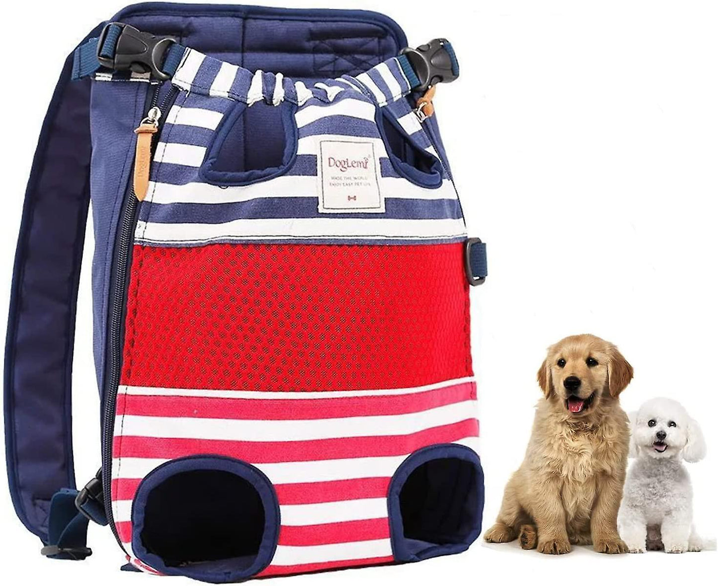 Comfortable Dog Carrier Backpack for Small to Medium Dogs – Travel Bag with Safety Leash Hook and Padded Straps