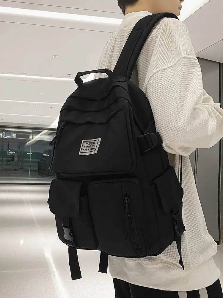 Cora Unisex Laptop Backpack | Durable Nylon, Multi-Pocket Design