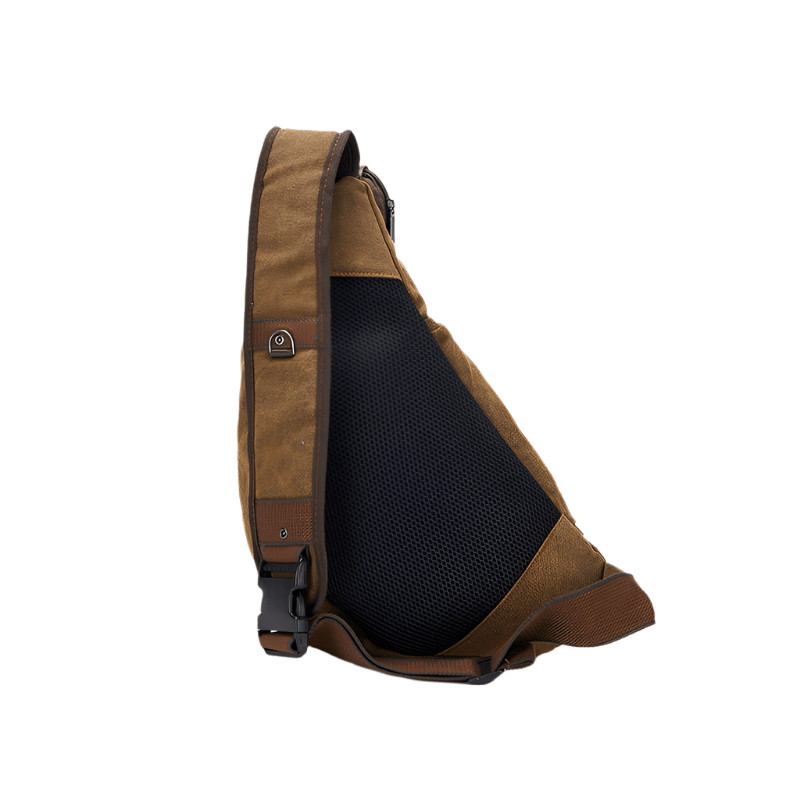 Cora Unisex Backpack | Canvas & Faux Leather, Coffee Color