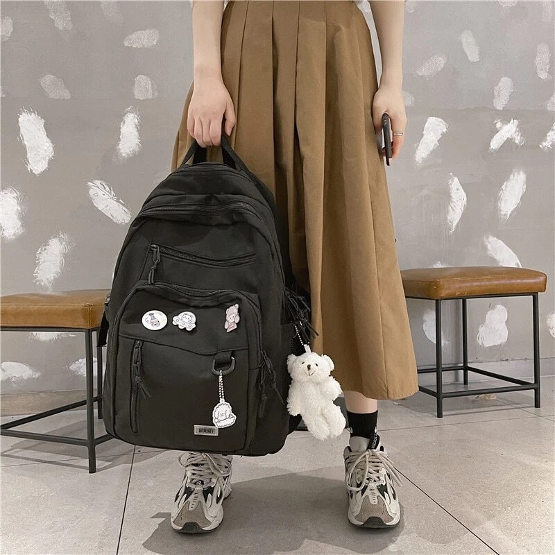 Double-Deck Waterproof School Backpack with 15-20 Litres Capacity, Multiple Pockets, Available in 4 Colors