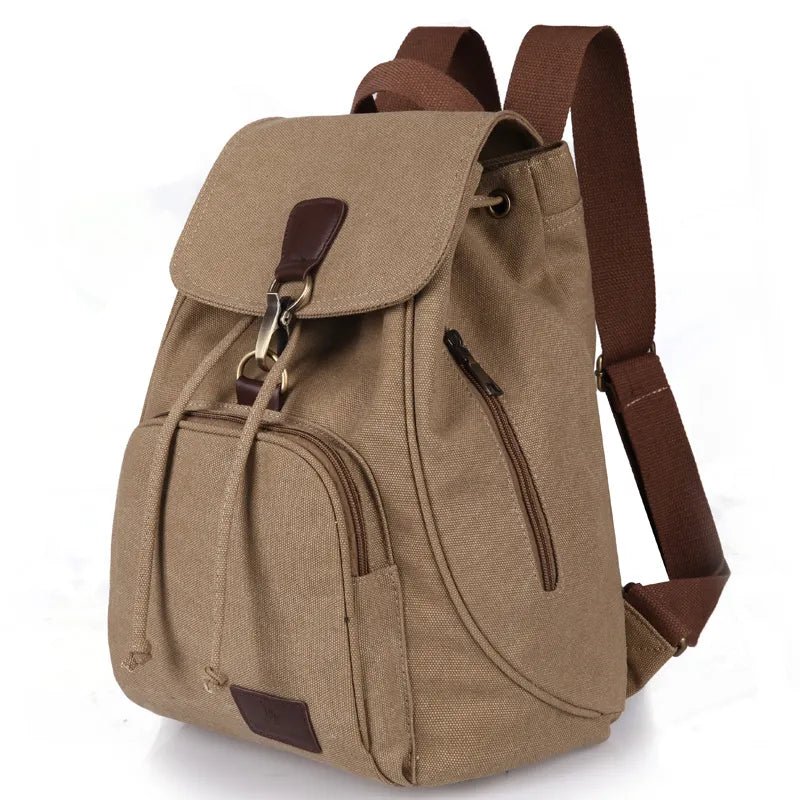 Drew Vintage Canvas Backpack | Durable Cotton, Versatile Travel Companion
