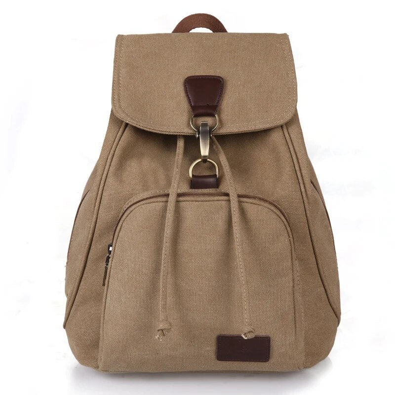 Drew Vintage Canvas Backpack | Durable Cotton, Versatile Travel Companion