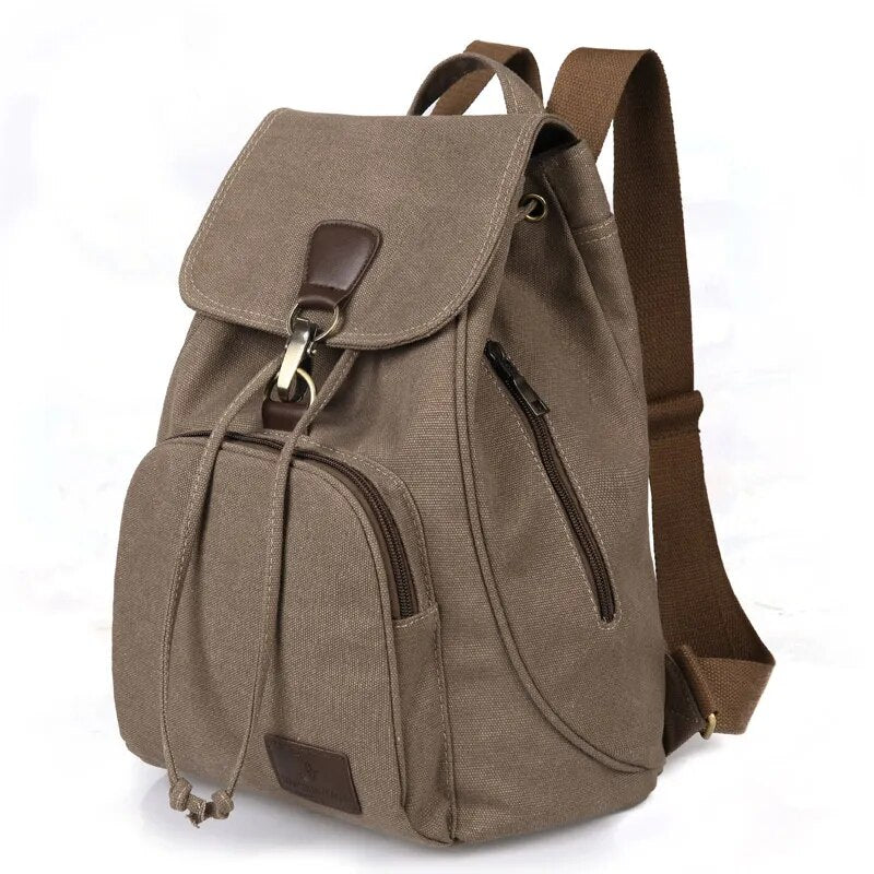 Drew Vintage Canvas Backpack | Durable Cotton, Versatile Travel Companion