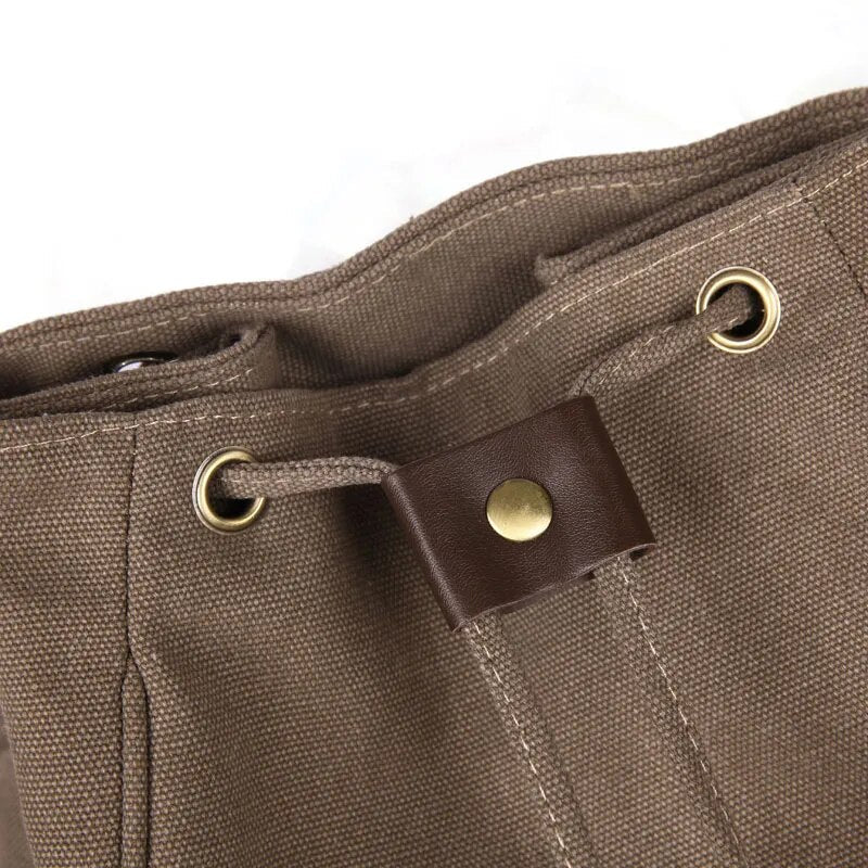 Drew Vintage Canvas Backpack | Durable Cotton, Versatile Travel Companion