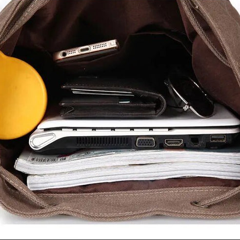 Classic Canvas Backpack – Vintage Travel Style