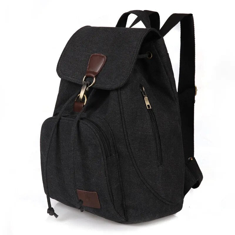 Drew Vintage Canvas Backpack | Durable Cotton, Versatile Travel Companion