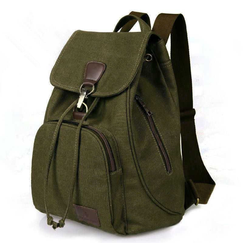 Drew Vintage Canvas Backpack | Durable Cotton, Versatile Travel Companion