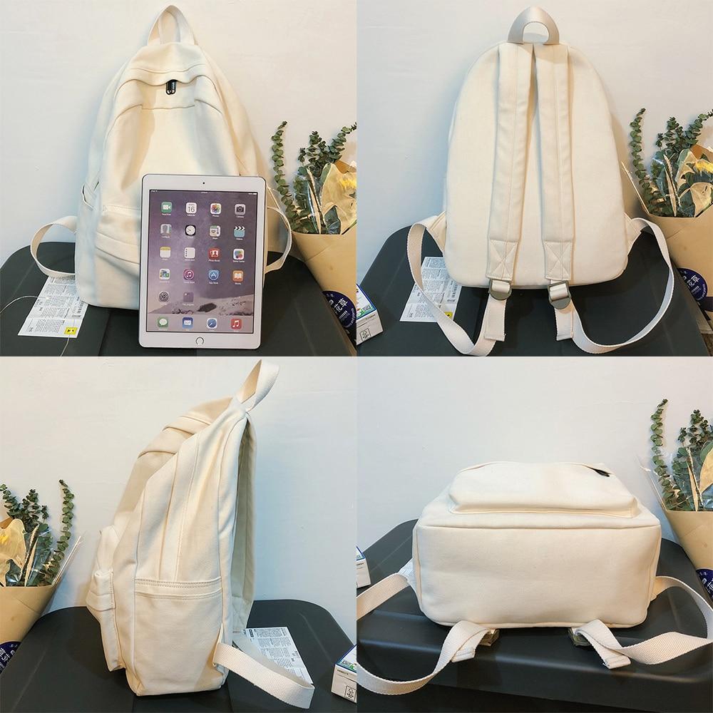 Durable Water-Resistant Canvas Laptop Backpack with Multiple Compartments for School and Everyday Use 6