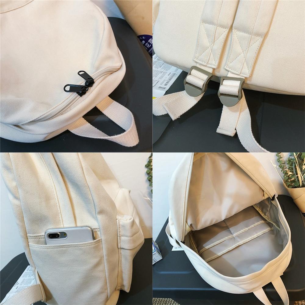 Durable Water-Resistant Canvas Laptop Backpack with Multiple Compartments for School and Everyday Use 7