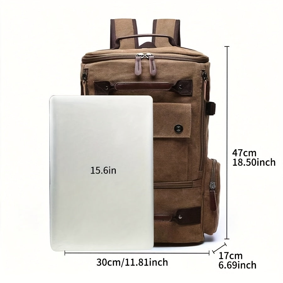 Lupo Men’s Vintage Style Waterproof Backpack