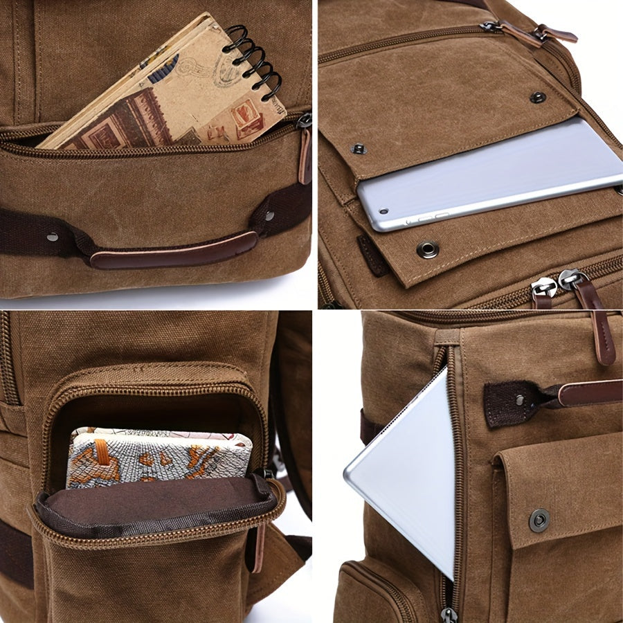 Lupo Men’s Vintage Style Waterproof Backpack