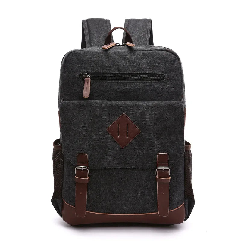 Classic Men’s Canvas Laptop Backpack for School
