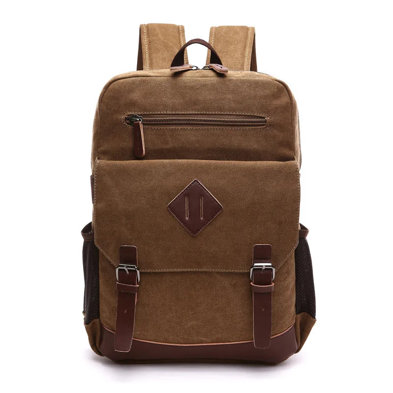 Classic Men’s Canvas Laptop Backpack for School