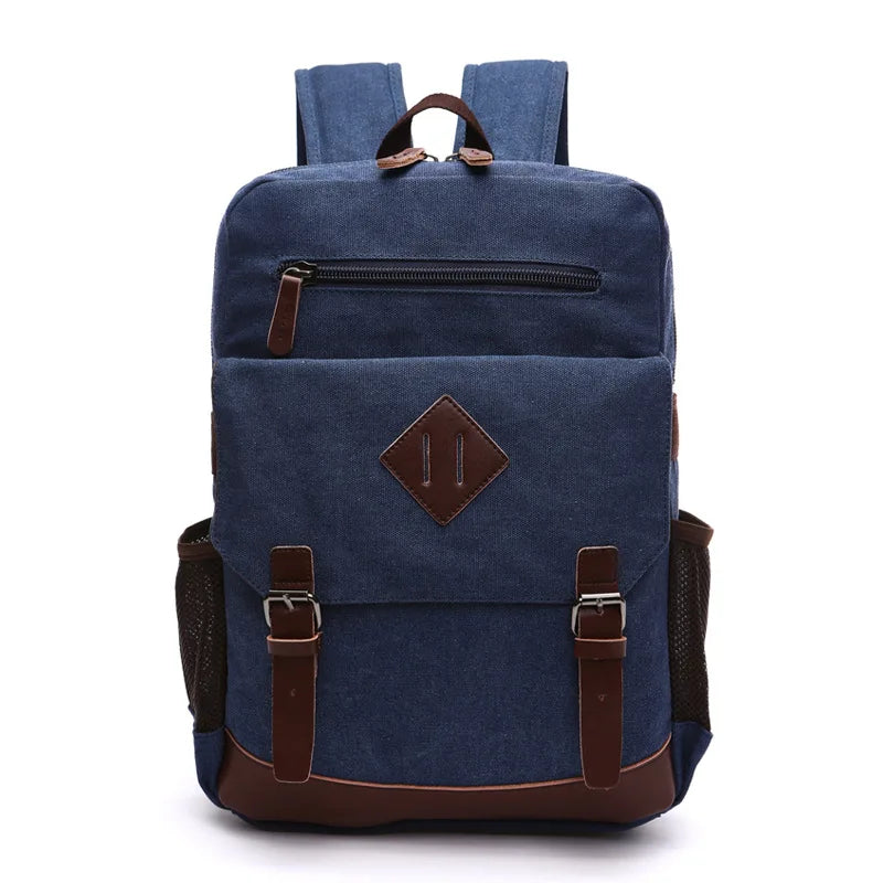 Classic Men’s Canvas Laptop Backpack for School