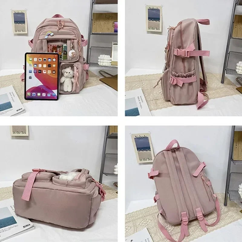 Aesthetic Kawaii School Backpack for Teen Girls