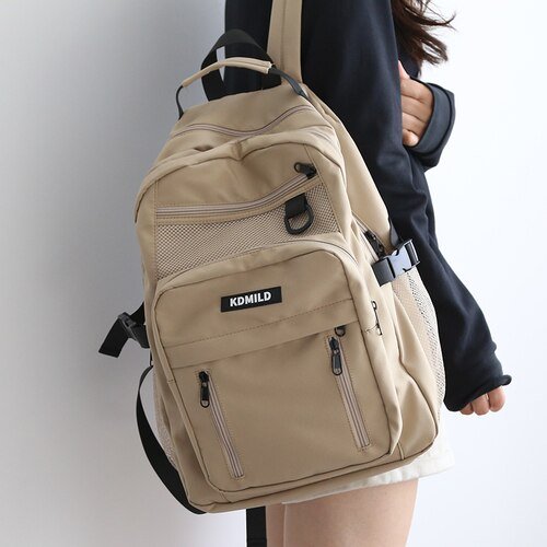 Kira Student Backpack | Trendy Korean Design, Spacious Storage for Laptops