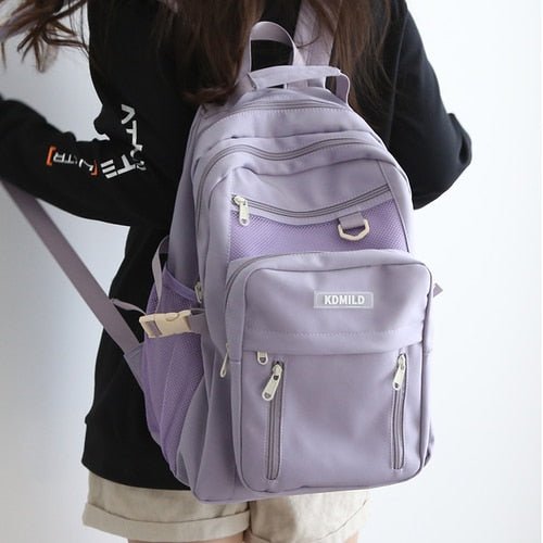 Kira Student Backpack | Trendy Korean Design, Spacious Storage for Laptops