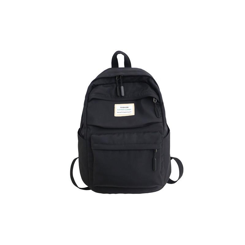 Korean Style Backpack | Waterproof Nylon, Multi-Pocket Design