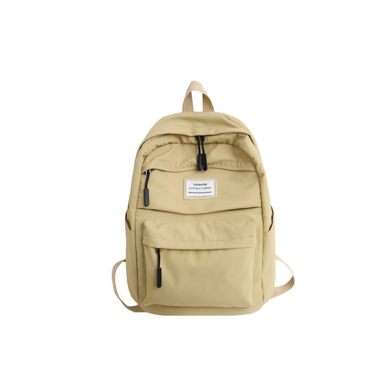 Korean Style Backpack | Waterproof Nylon, Multi-Pocket Design