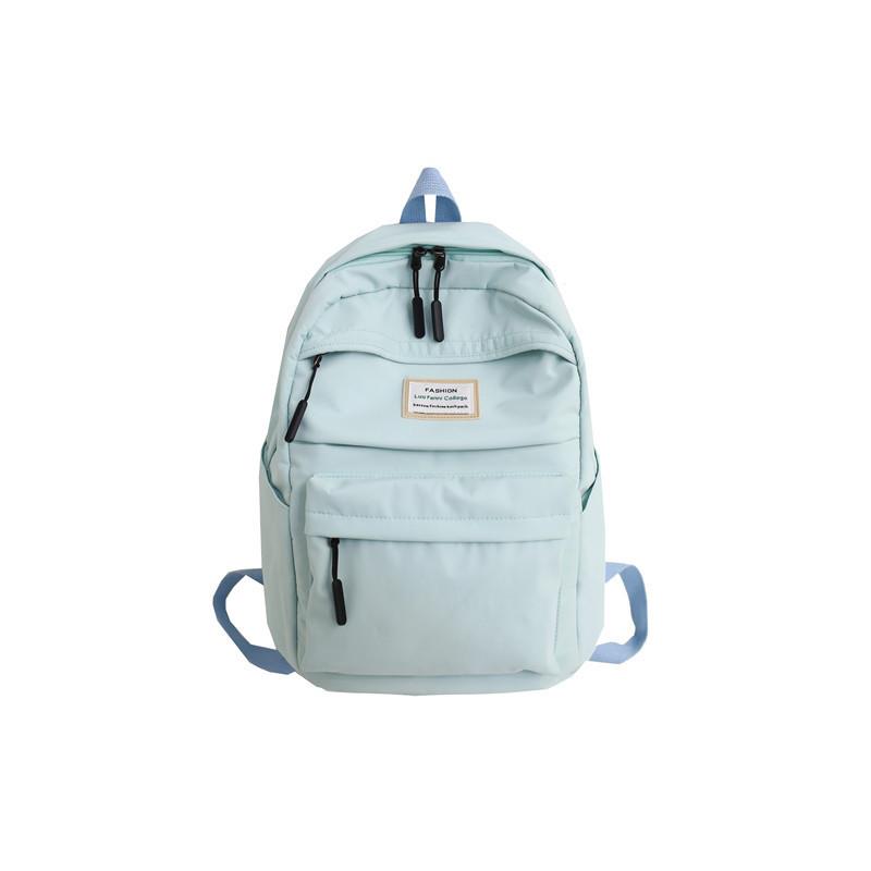 Korean Style Backpack | Waterproof Nylon, Multi-Pocket Design