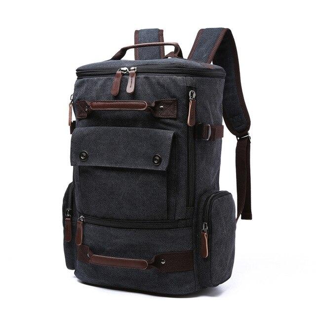 Lavi Vintage Canvas Travel Backpack | Water-Resistant, 36-55L Capacity