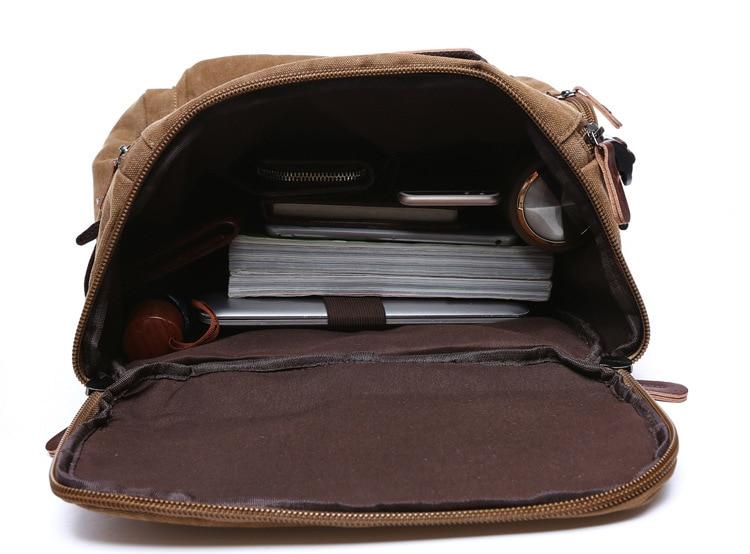 Lavi Vintage Canvas Travel Backpack | Water-Resistant, 36-55L Capacity