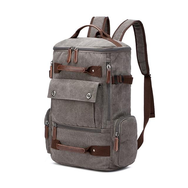 Lavi Vintage Canvas Travel Backpack | Water-Resistant, 36-55L Capacity