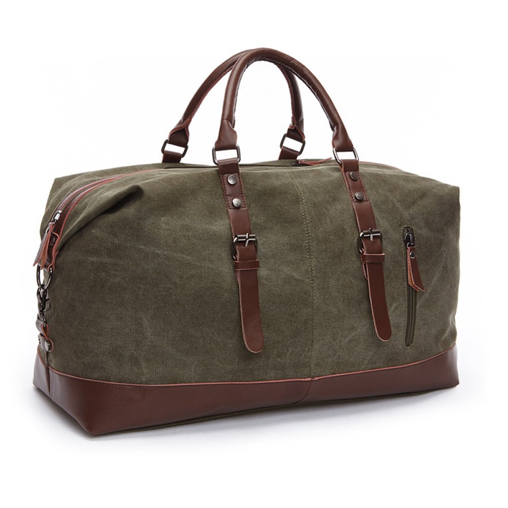 Lenny Men's Travel Bag | Faux Leather and Canvas, Stylish Design