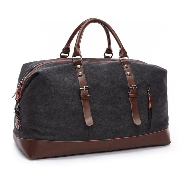 Lenny Men's Travel Bag | Faux Leather and Canvas, Stylish Design