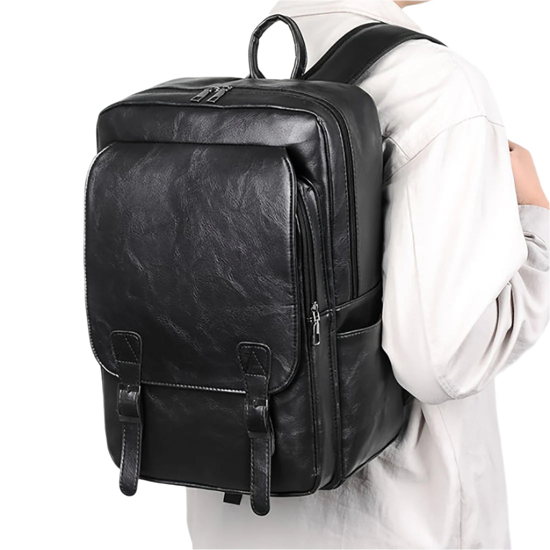 Valento Waterproof Leather Work Backpack for Men