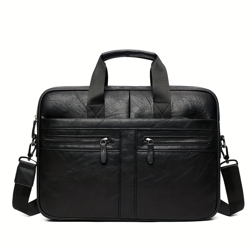Valento Men’s Waterproof Vintage Leather Laptop Bag