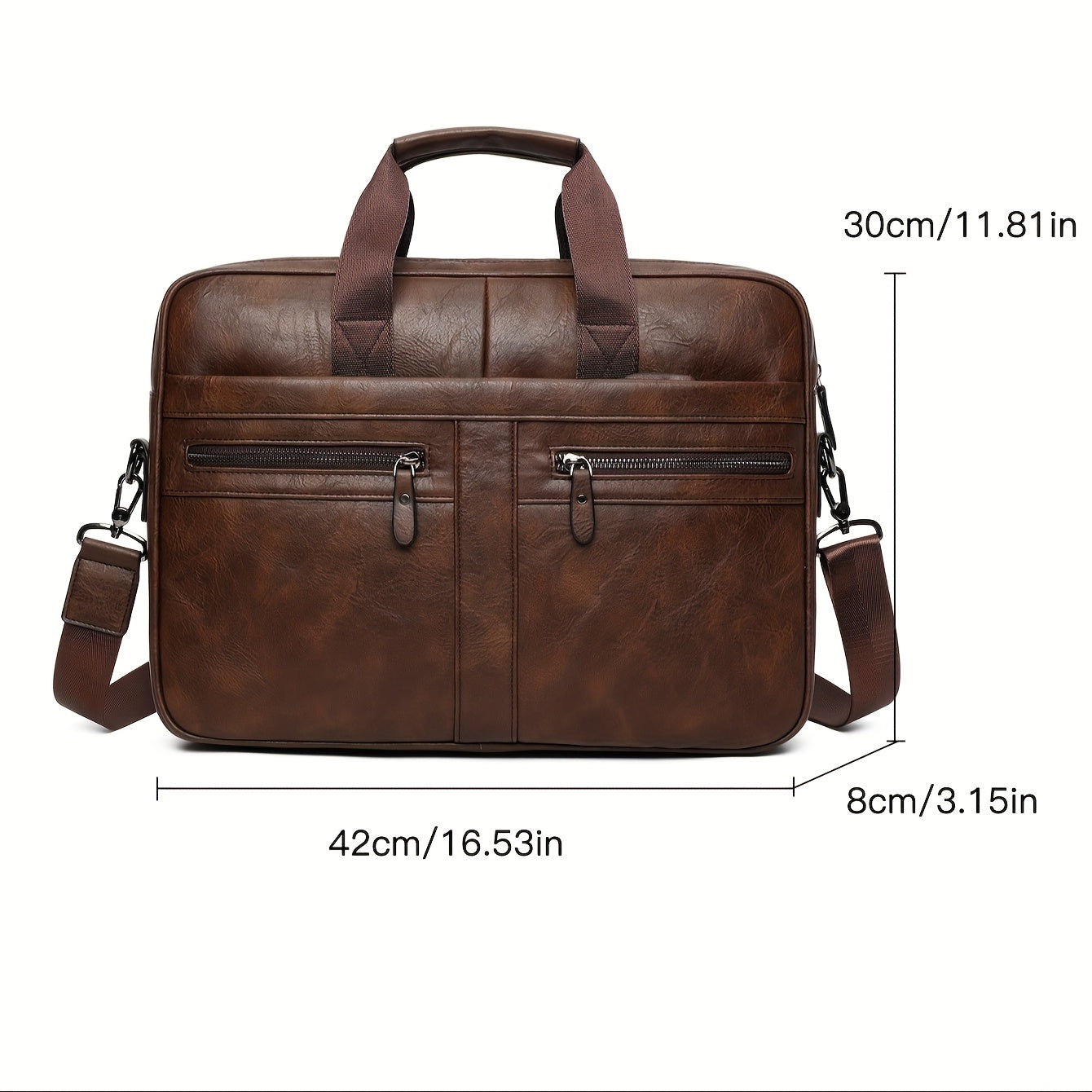 Valento Men’s Waterproof Vintage Leather Laptop Bag