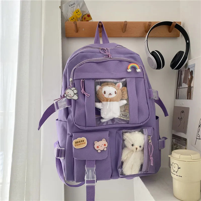Lila Women's Backpack | Spacious Japanese Style, Laptop Compatible