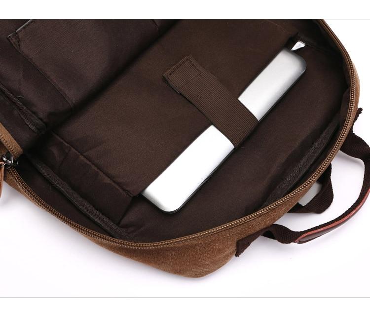 Luma Men's Laptop Backpack | Vintage Canvas, 8 Compartments