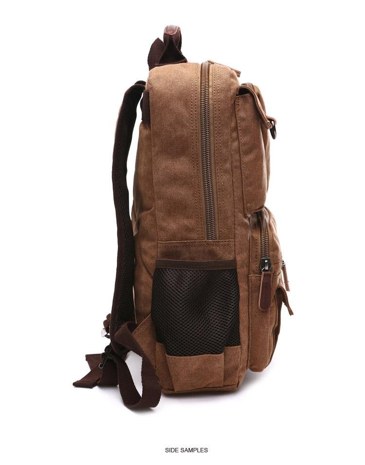 Luma Men's Laptop Backpack | Vintage Canvas, 8 Compartments