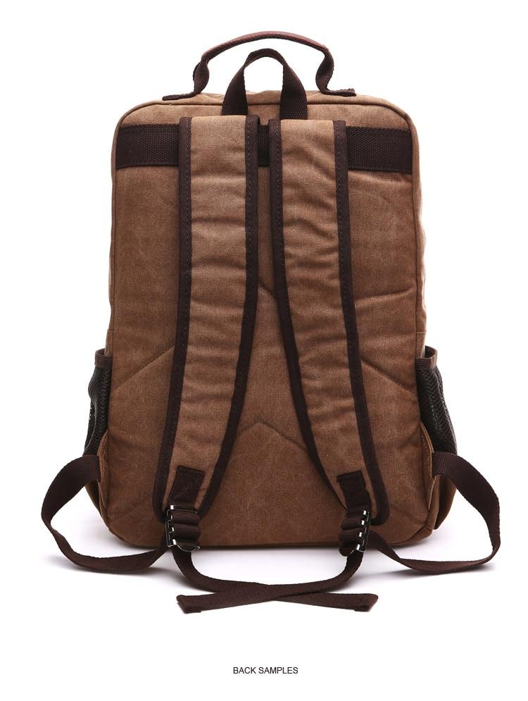 Luma Men's Laptop Backpack | Vintage Canvas, 8 Compartments