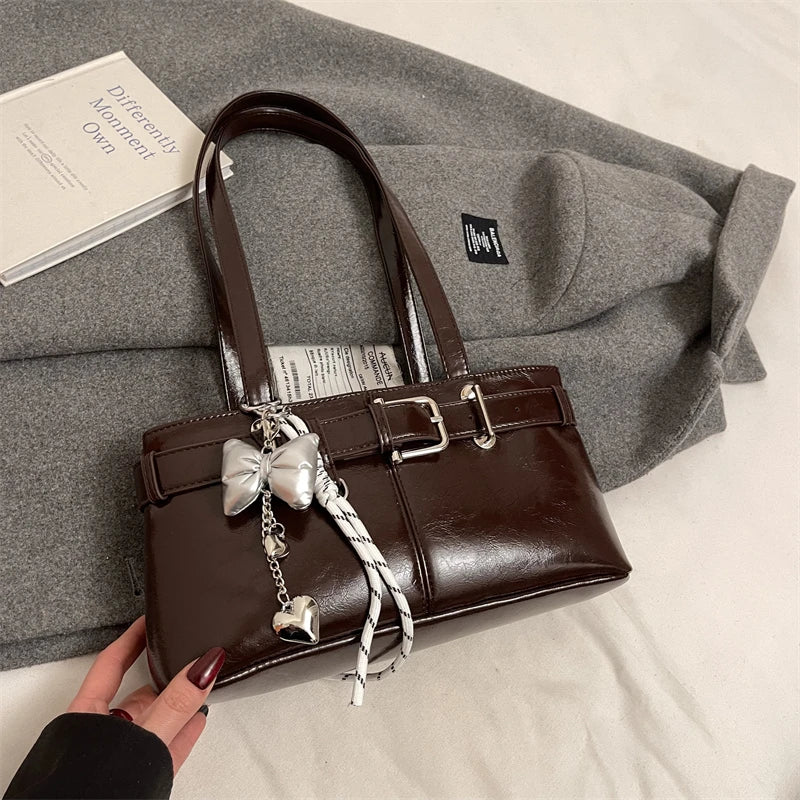 Elegant Women’s Handbag with Belt Buckle