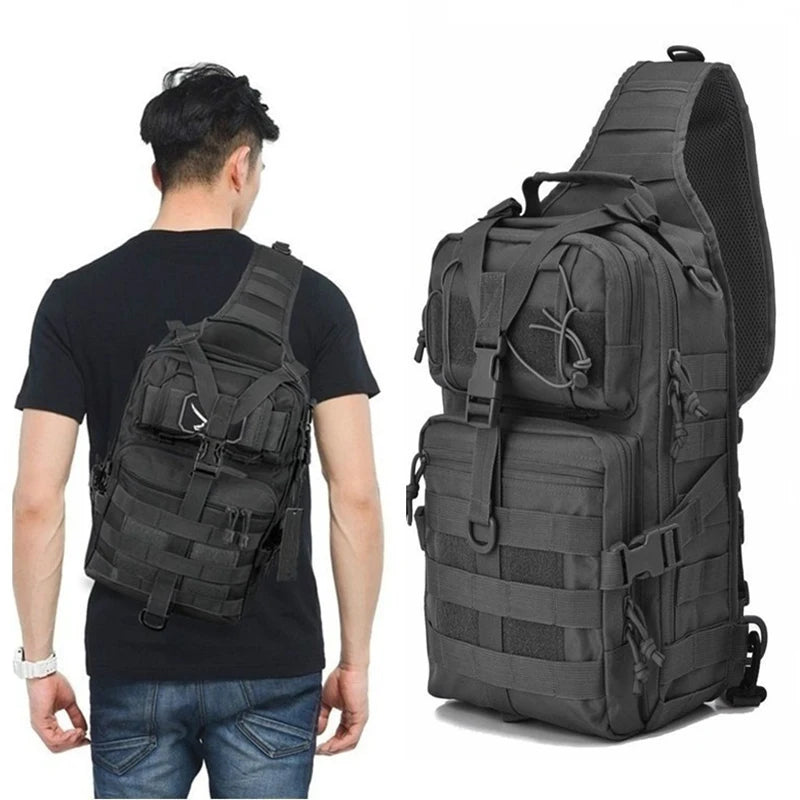 Maverick Men's Crossbody Bag | High-Density Nylon, Multi-Functional Tactical Sling
