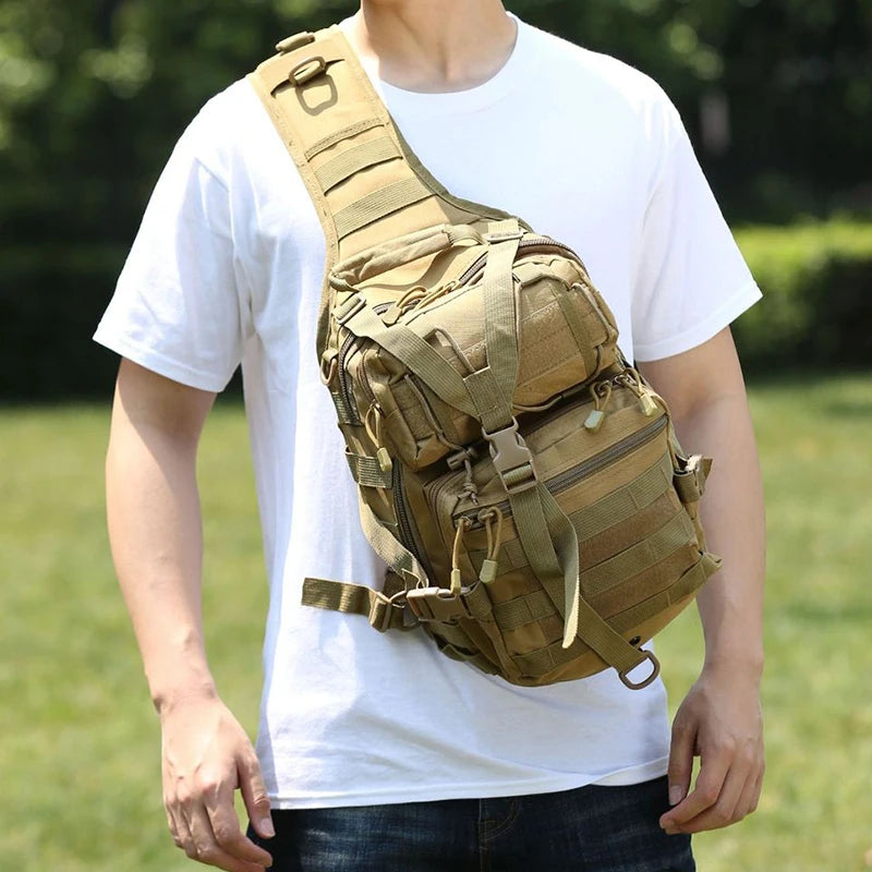 Maverick Men's Crossbody Bag | High-Density Nylon, Multi-Functional Tactical Sling