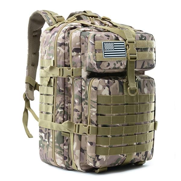 Maverick Unisex Tactical Backpack | Waterproof Fabric, 45L Capacity