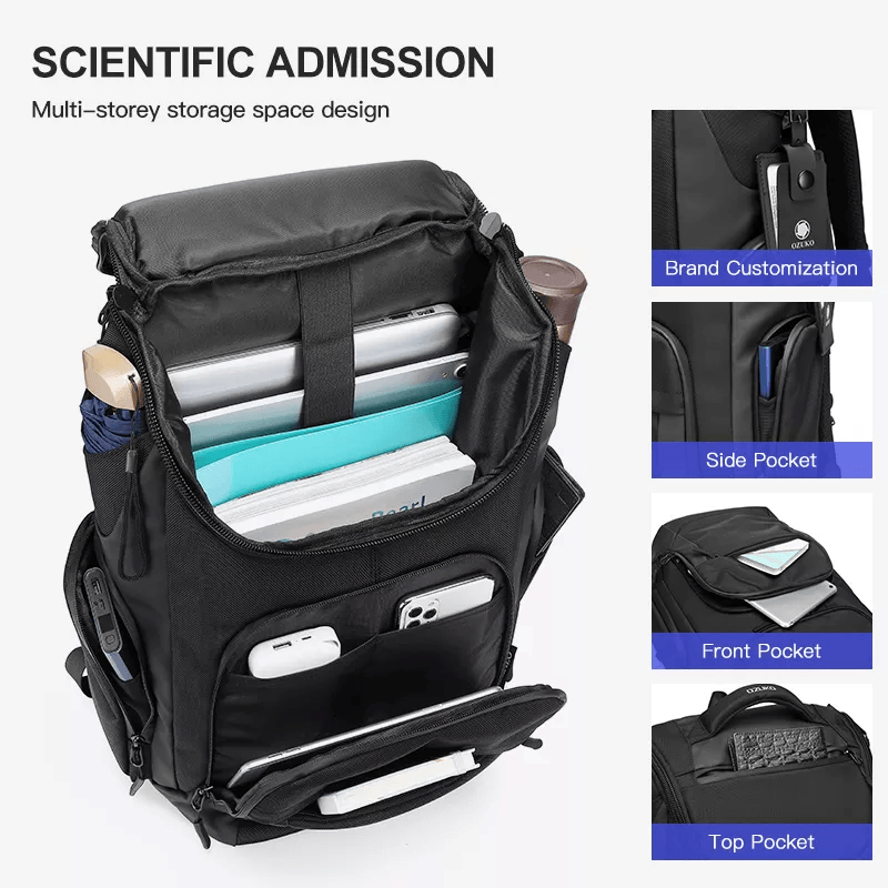 Durable 15.6-Inch Waterproof Laptop Backpack